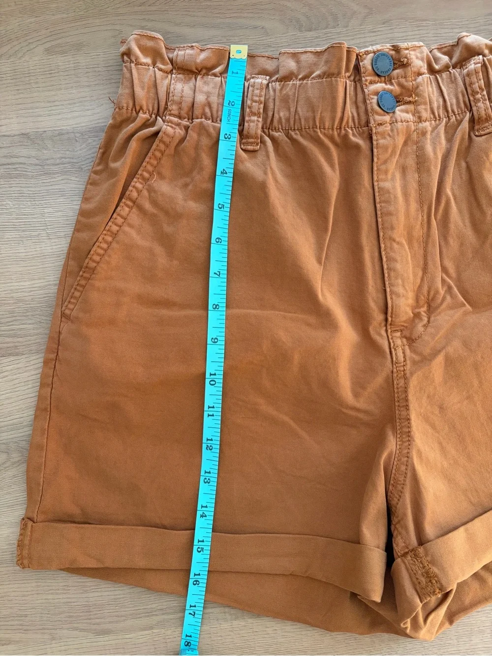Universal Thread High Waist Paperbag Shorts - Rust - Picture 4 of 4